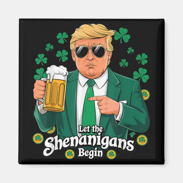 Aimant Laissons les Shenanigans commencer une drôle de St (Devant)