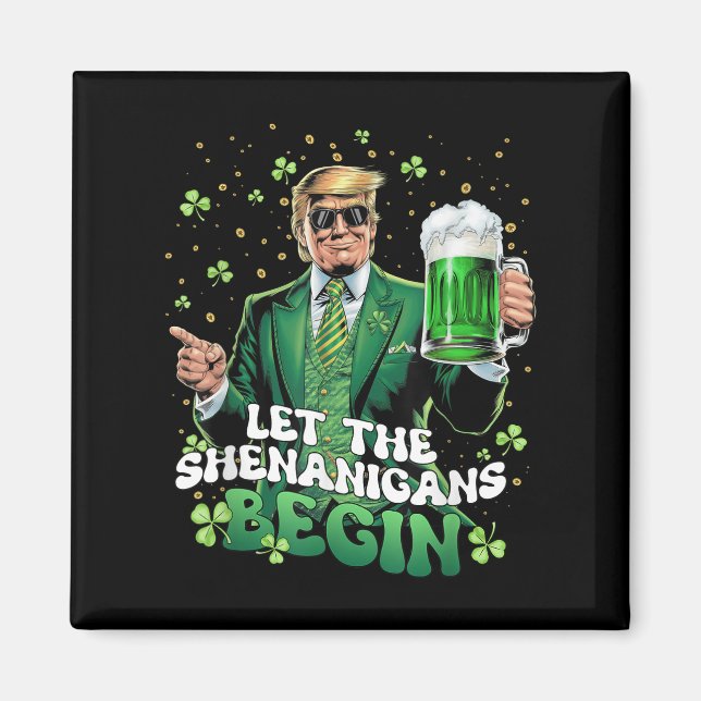 Aimant Laissons les Shenanigans commencer une drôle de St (Devant)