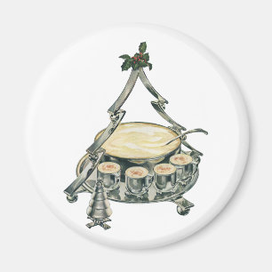 Aimant Lait de poule dans un bol à punch en forme de sapi