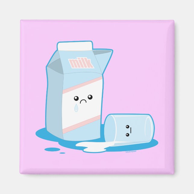 Aimant Lait déversé (Devant)