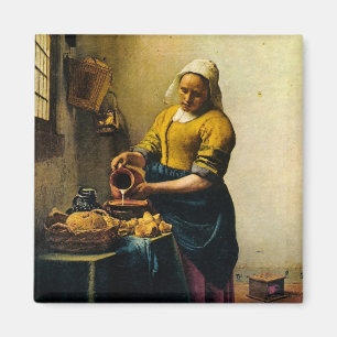 Aimant Lait se renversant de la bonne de Vermeer (circa