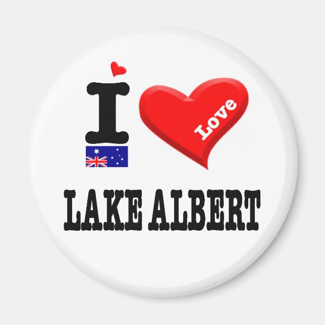 Aimant LAKE ALBERT - I Love (Devant)