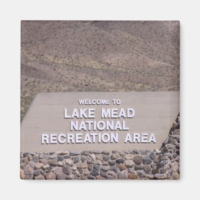 Aimant Lake Meade Recreational Area sign (Devant)