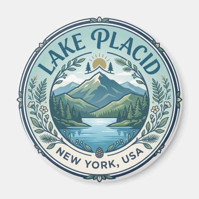 Aimant Lake Placid États-Unis (Devant)