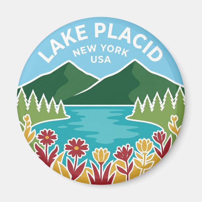 Aimant Lake Placid États-Unis (Devant)