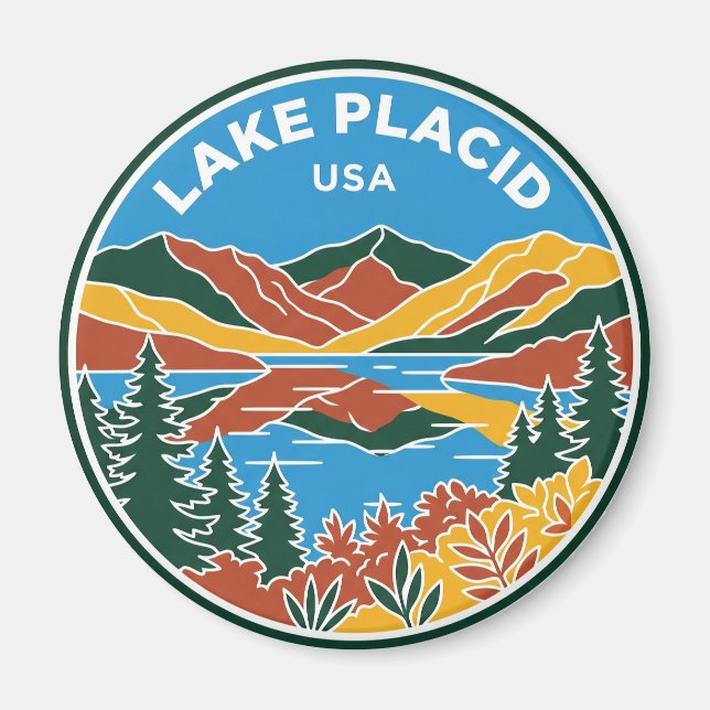 Aimant Lake Placid New York (Devant)