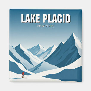 Aimant Lake Placid New York Skieur Travel