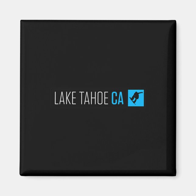 Aimant Lake Tahoe Ca Snowboard Box Type (Devant)