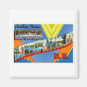 Aimant Lake Winnipesaukee #2 New Hampshire NH Old Travel