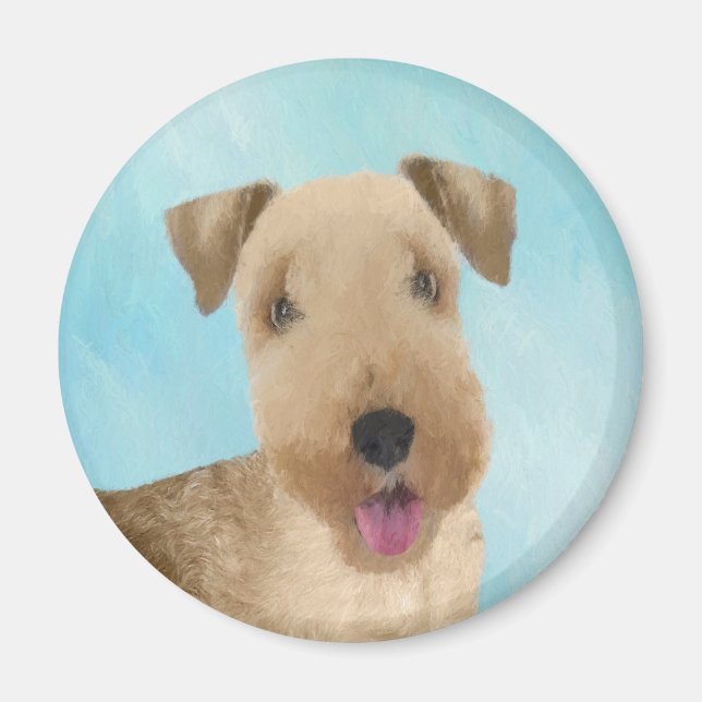 Aimant Lakeland Terrier Peinture - Cute Original Chien Ar (Devant)