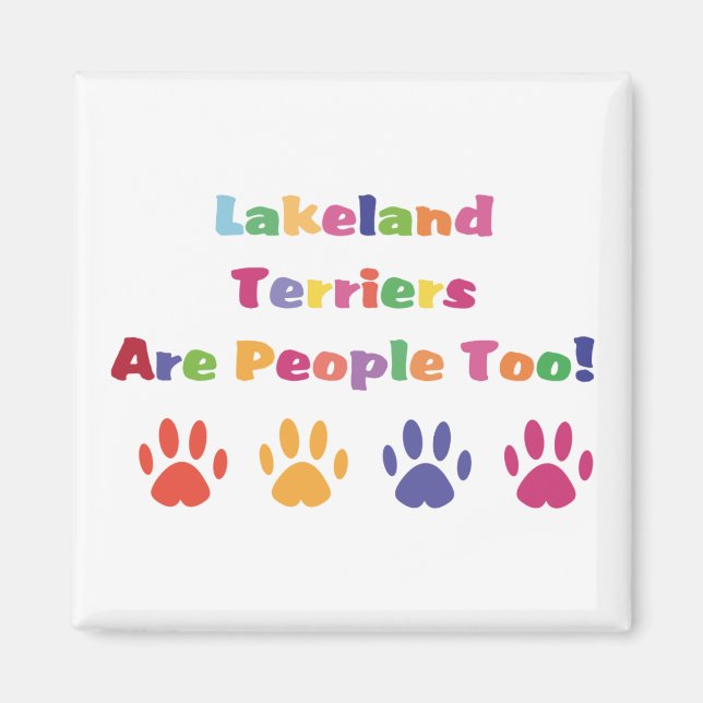 Aimant Lakeland Terriers sont aussi des gens (Devant)