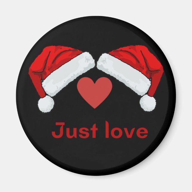 Aimant L'amour du Père Noël (Devant)