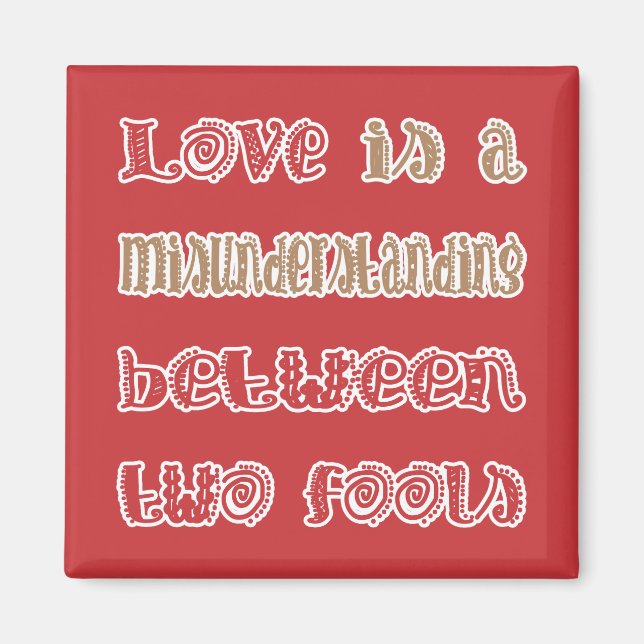 Aimant L'amour entre deux fous (Devant)