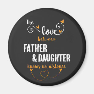 Aimant L'amour entre le père et la fille distance