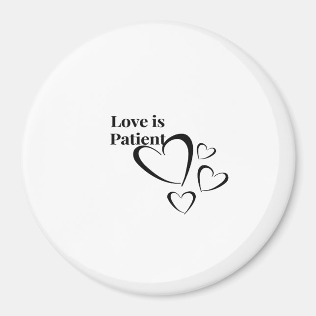 Aimant L'Amour est Patient Calme Esthétique  (Devant)