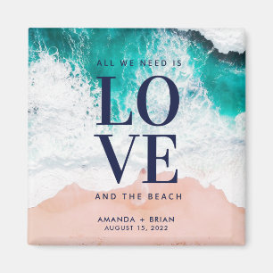 Aimant L'amour et le mariage côtier de la plage