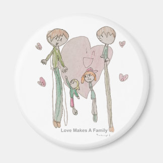 Aimant L'amour fait une famille par Annika—Magnets