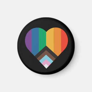 Aimant L'amour LGBT+pride. drapeau arc-en-ciel