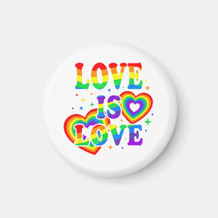 Aimant L'amour LGBTQ est l'amour Fierté gay Drapeau arc-e