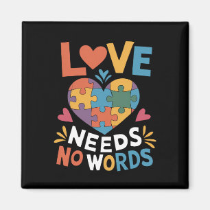 Aimant L'amour n'a pas besoin de mots Sensibilisation à l