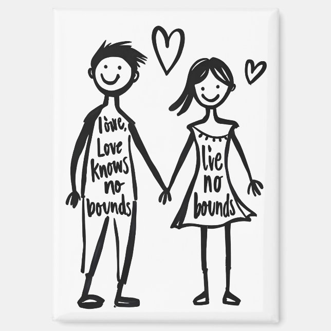 Aimant L'amour ne connaît pas de limites (Recto)