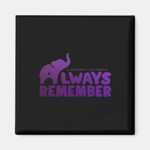 Aimant L'amour n'oublie jamais Alzheimer Elephant 2