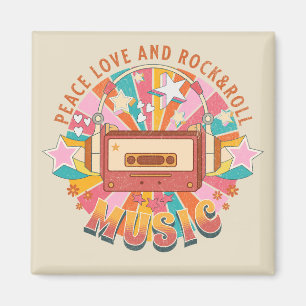 Aimant L'amour pour la paix et le rock & roll