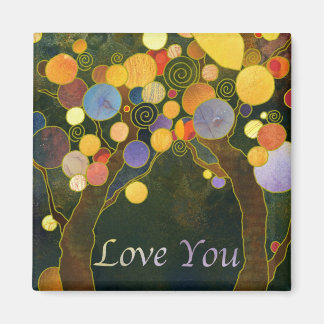 Aimant L'amour rustique Les arbres vous aiment