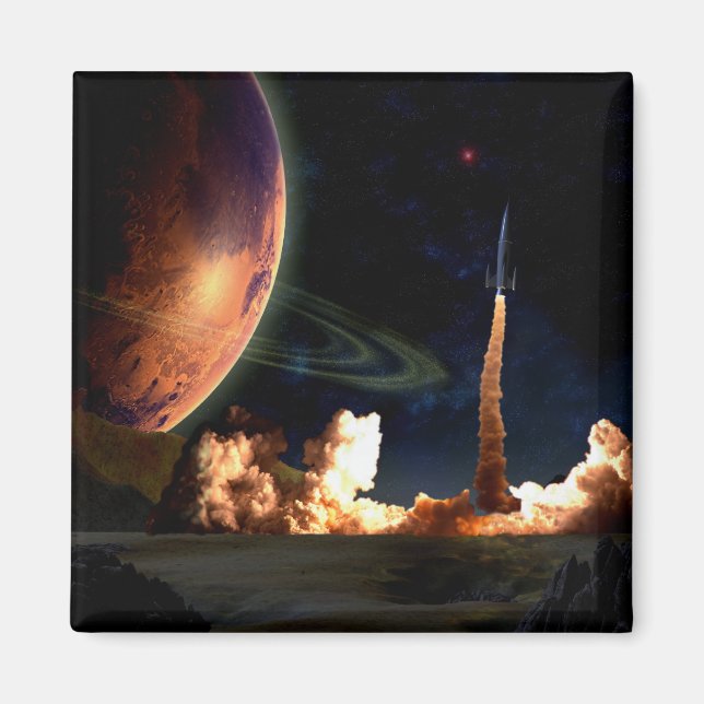 Aimant Lancement de fusée (Devant)