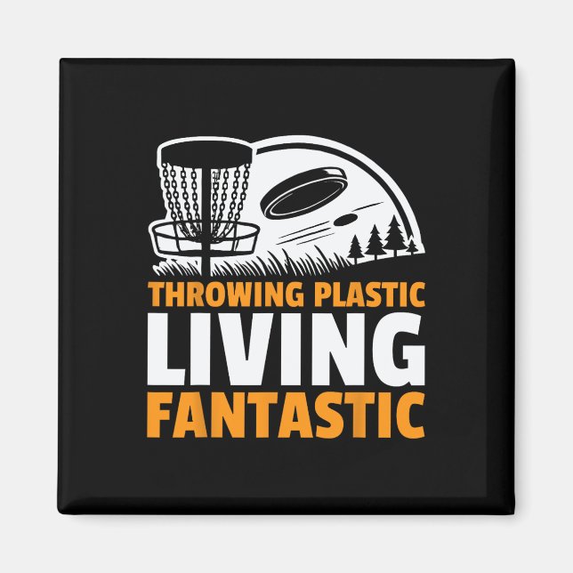 Aimant Lancer de frisbee en plastique vivant fantastique  (Devant)