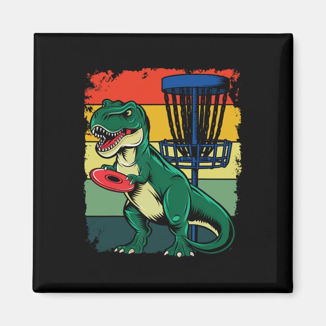 Aimant Lanceur récréatif de frisbee T Rex Dino Di (Devant)