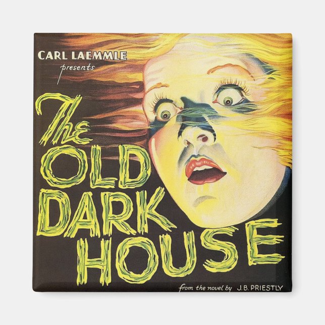 Aimant L'ancienne maison sombre - poster vintage 1932 (Devant)