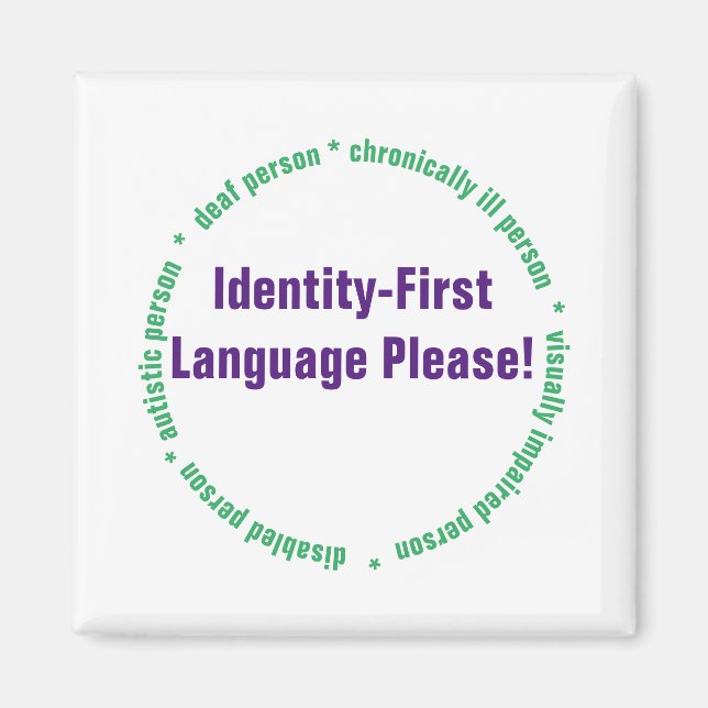 Aimant Langage identité première (Devant)