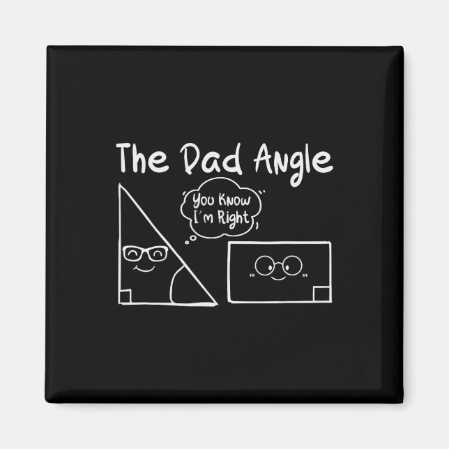 Aimant L'ange papa, tu sais que j'ai raison pour les prof (Devant)