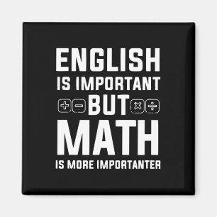 Aimant L'Anglais Est Important, Mais Les Maths Sont Plus