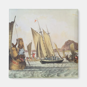 Aimant L'anglais étant accueilli à terre dans les mers 