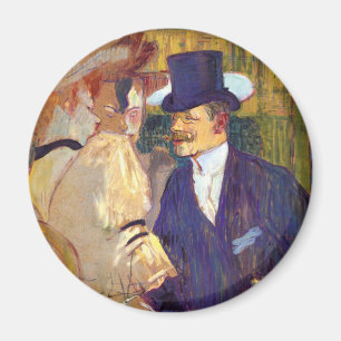 Aimant L'Anglais par Toulouse Lautrec, Art Vintage