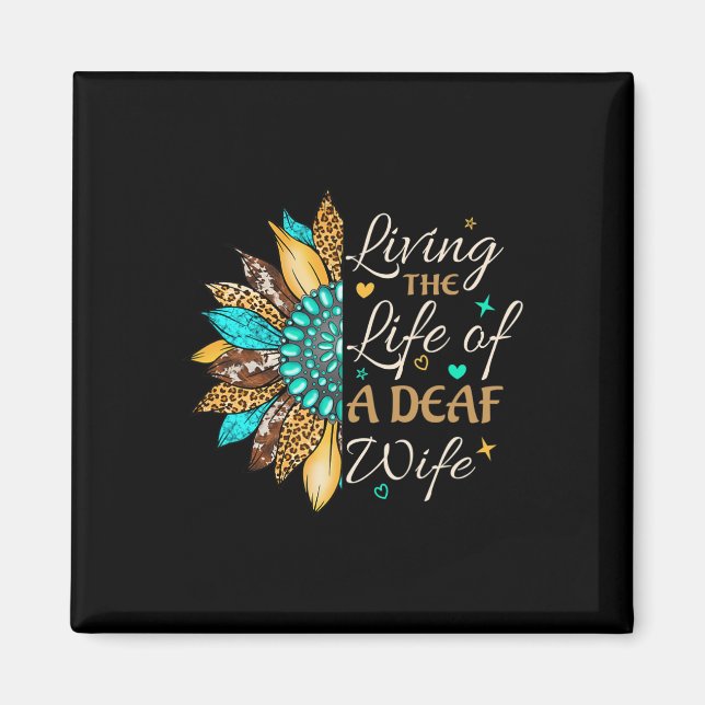 Aimant Langue des signes à la main Vivre la vie d'un Sour (Devant)