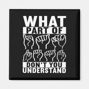 Aimant Langue des signes américaine Sensibilisation des s