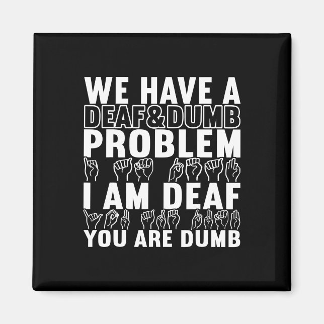 Aimant Langue des signes américaine Sensibilisation des s (Devant)