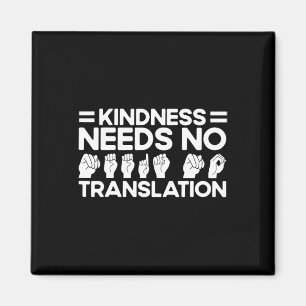 Aimant Langue Des Signes ASL Besoin De Bonne Traduction