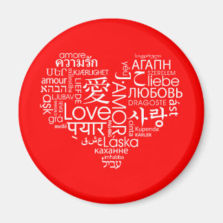 Aimant Langues de coeur de l'amour