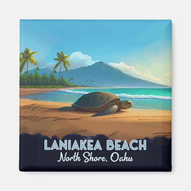 Aimant Laniakea Beach Haleiwa Oahu Hawaii Turtle (Devant)