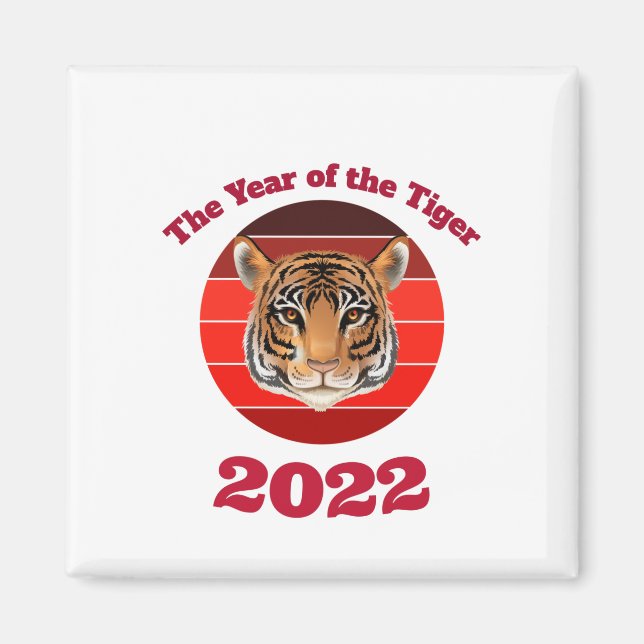 Aimant L'année du tigre 2022 (Devant)