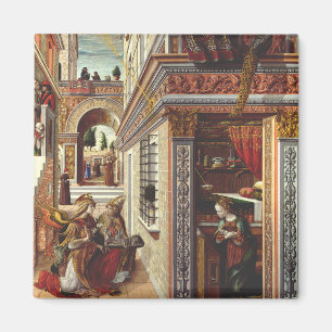 Aimant L'Annonciation Carlo Crivelli Art de la Renaissanc
