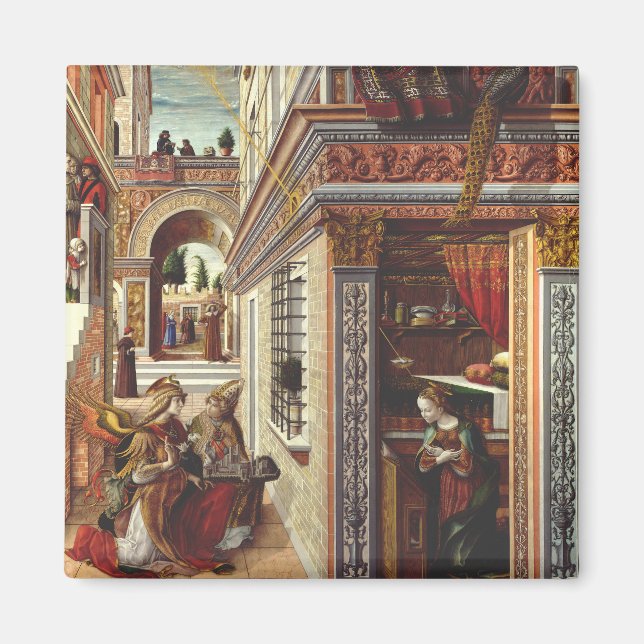 Aimant L'Annonciation Carlo Crivelli Art de la Renaissanc (Devant)
