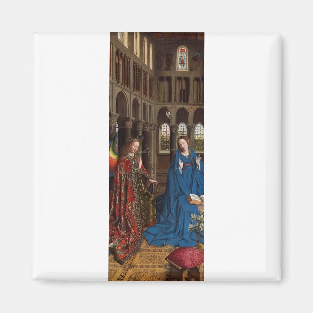 Aimant L'Annonciation de Van Eyck Premium Lumière Cathédr (Devant)
