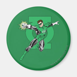 Aimant Lanterne verte avec l'arrière - plan de logo