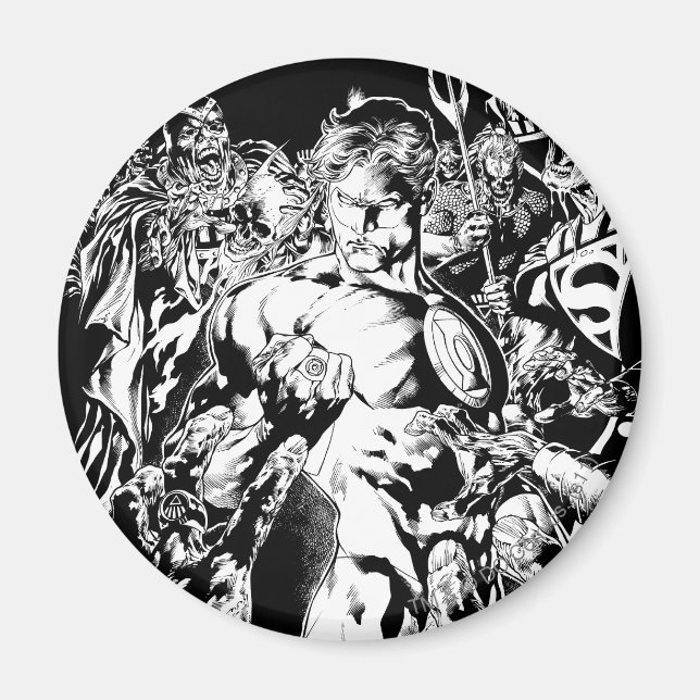 Aimant Lanterne verte entourée (Devant)