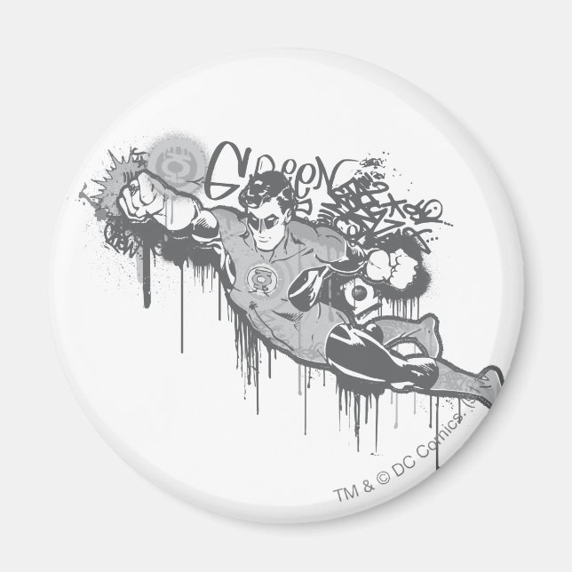 Aimant Lanterne verte - Innocence tordue BW (Devant)